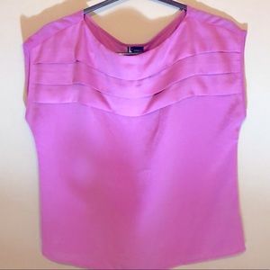 🔹 Sparkle & Fade Pink Silk Blouse